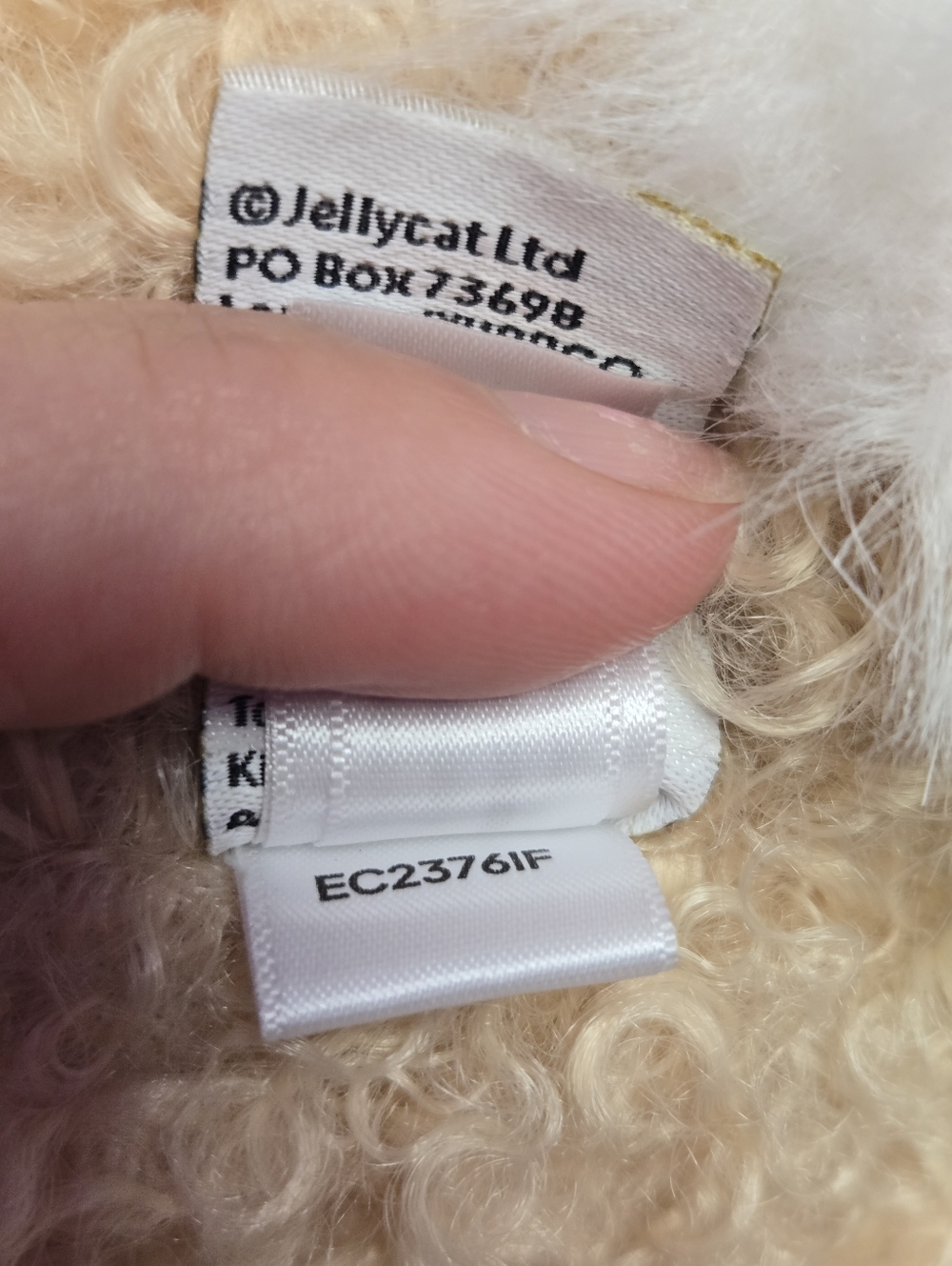 Jellycat Bashful Luxe Bunny Curly - Medium NWT Retired Rare - Picture 14 of 15